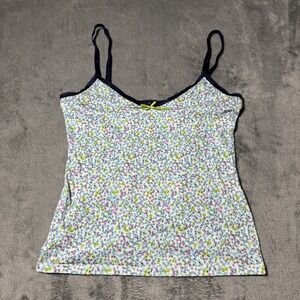 VTG Y2K Just Feel by Calida Floral Cami Tanktop Size M Rave Boho Casual